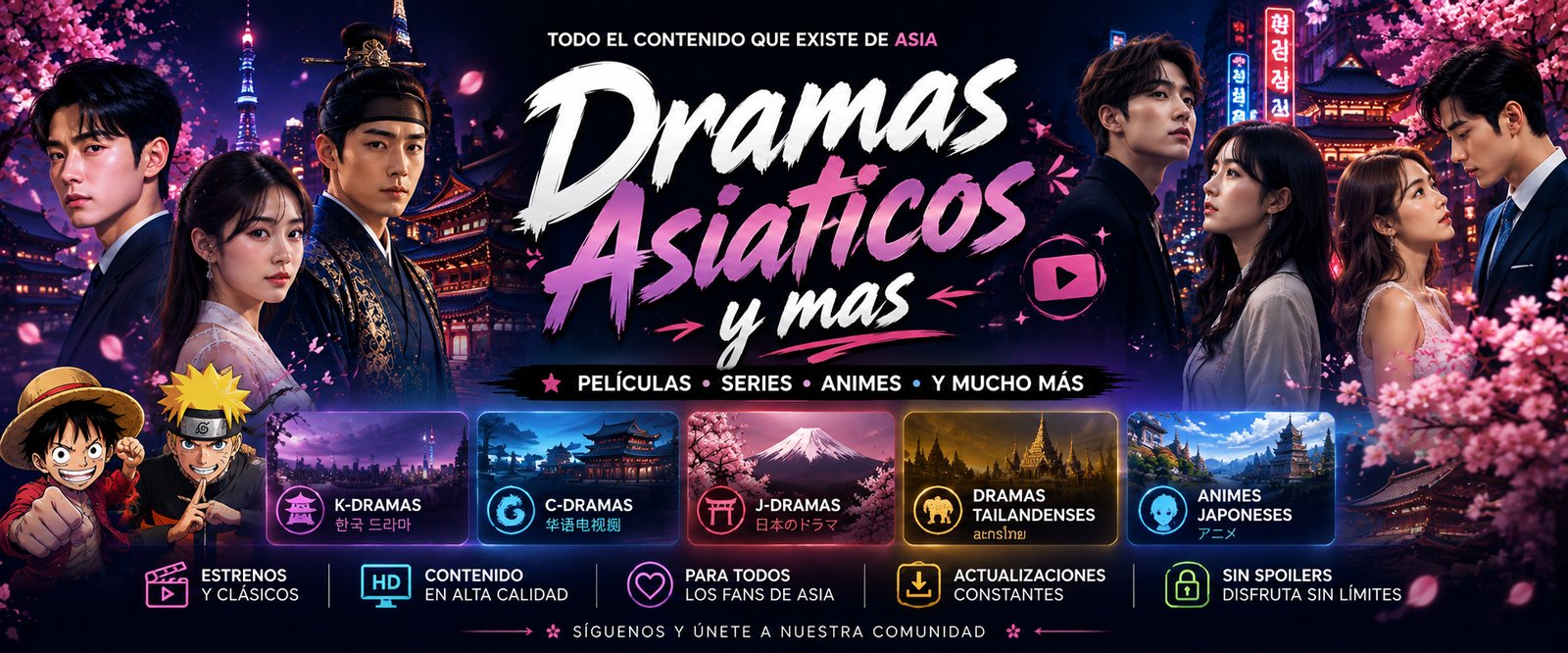Dramas Asiáticos y más — Todo el contenido que existe de Asia: películas, series, animes y mucho más